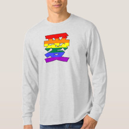 Camiseta LGBTQ LOVE em Kanji e Chinês Love é Love Pride