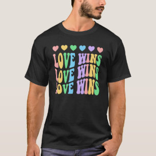 Camiseta Lgbtq Love Wins Orgulho gay Lgbt Sinalizador Arco-