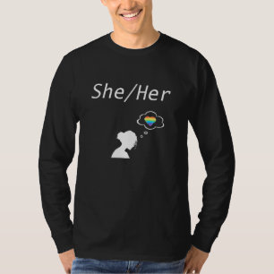 Camiseta Lgbtq Mulher lésbica do Orgulho de Transgênero Fem