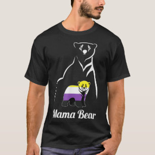Camiseta LGBTQ NonBinary Mama Bear LGBT NonBinary Pride Enb