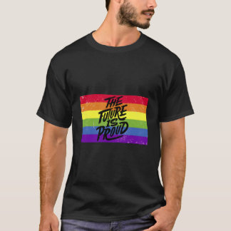 Camiseta Lgbtq O Futuro Está Orgulhoso