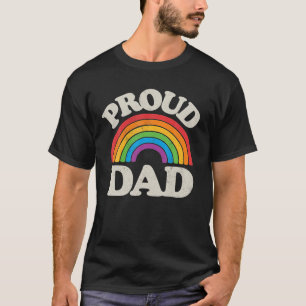 Camiseta LGBTQ Orgulho gay Pai LGBT Ally Rainbow