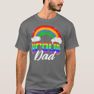 Camiseta LGBTQ Orgulho gay Pai LGBT Ally Rainbow Padre
