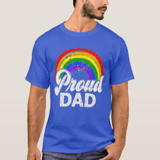 Camiseta LGBTQ Orgulho gay Pai LGBT Ally Rainbow Padre