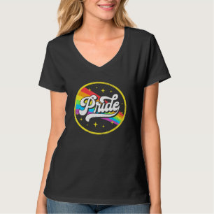 Camiseta Lgbtq Orgulho gay Vintage Ally Rainbow Lésbica Bis