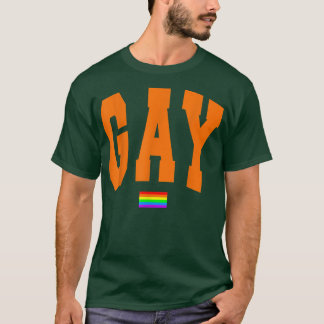 Camiseta Lgbtq Orgulho Gráfico Arco-Íris Sinalizador Direit