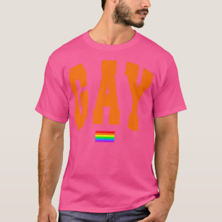 Camiseta Lgbtq Orgulho Gráfico Arco-Íris Sinalizador Direit