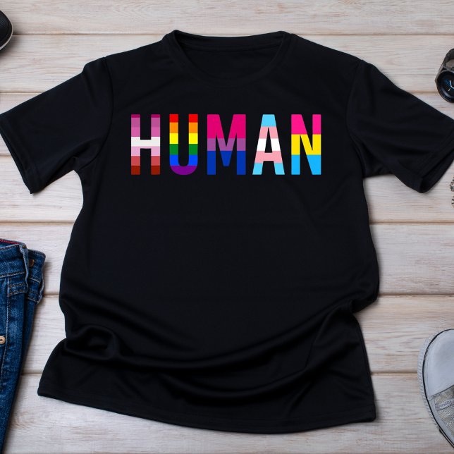 Camiseta LGBTQ+ Orgulho Humano (Criador carregado)