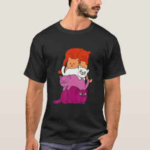 Camiseta LGBTQ Orgulho Lésbica Gato Lésbico Gatos Cujos Gat
