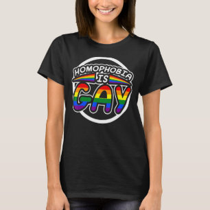 Camiseta LGBTQ Orgulho Lésbica Gay Homofobia É Chuva Gay