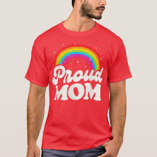 Camiseta LGBTQ Orgulhosa Mãe Orgulho gay LGBT Ally Rainbow 