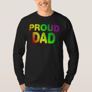 Camiseta Lgbtq Pai Orgulho gay Ord Lgbt Ally Rainbow Padre