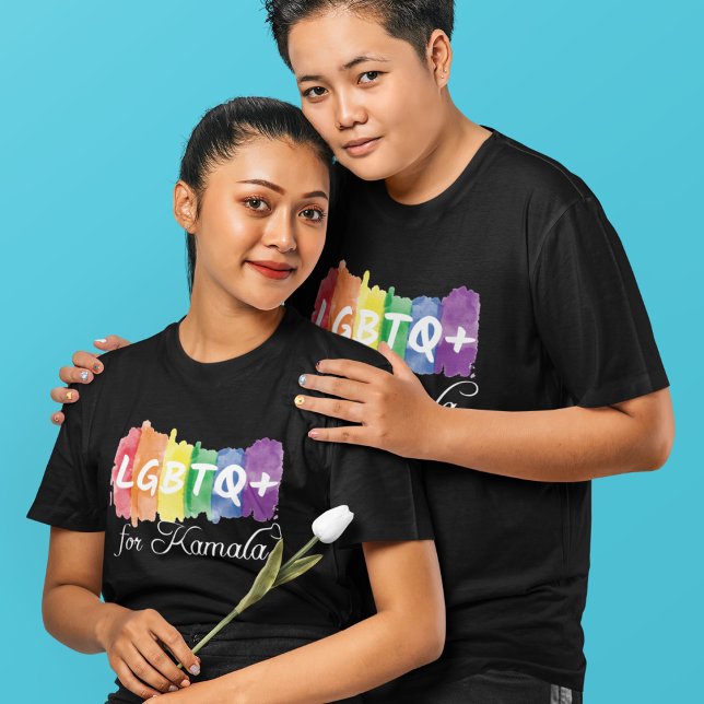 Camiseta LGBTQ para Kamala Rainbow Orgulho gay (Criador carregado)