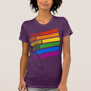 Camiseta LGBTQ Para O Prefeito Pete 2020