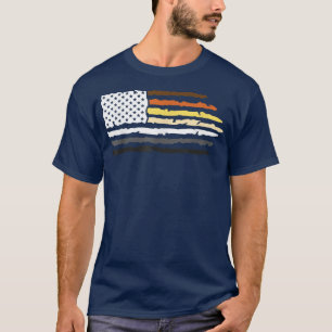 Camiseta LGBTQ Para Orgulho gay Mês Bandeira Americana Gay