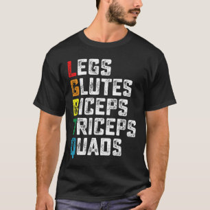 Camiseta LGBTQ Pernas Glúteos Bíceps Tríceps Quads Divertid