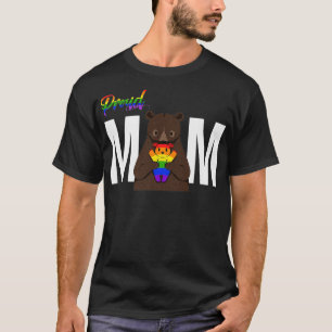 Camiseta LGBTQ - Premium do Urso da Mãe Orgulhoso