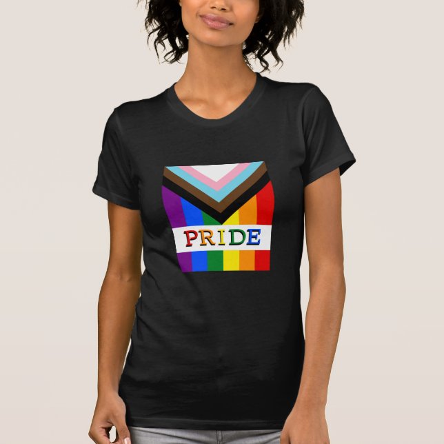Camiseta LGBTQ & Pride - Andamento do Arco-íris - Moda da S (Frente)