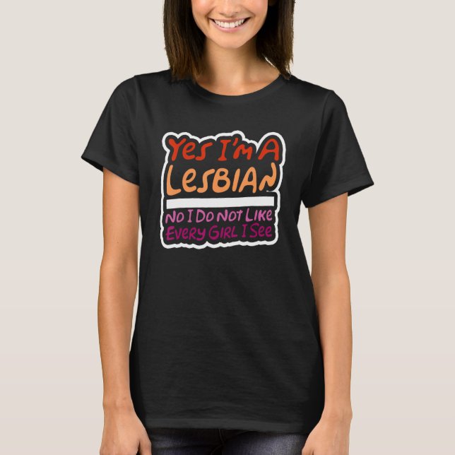 Camiseta LGBTQ Pride Lesbian Woman  Homosexual Lesbianism S (Frente)