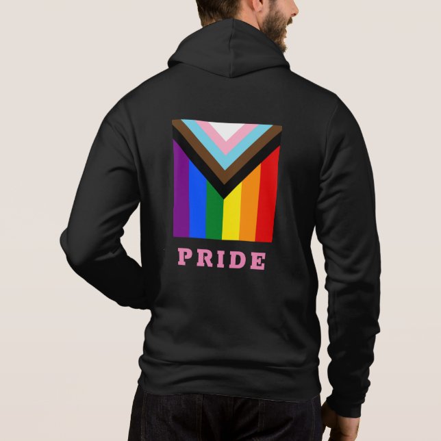 Camiseta LGBTQ & Pride - Moda do Indicador de Progresso do  (Verso)