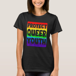 Camiseta Lgbtq Proteger Orgulho gay Mês de Juventude em Fil