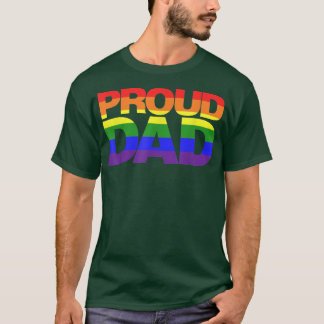 Camiseta LGBTQ Proud Dad Gay Lesbian LGBT Pride Women 