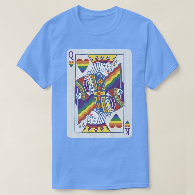 Camiseta LGBTQ+ Queen King Card  (Frente do Design)
