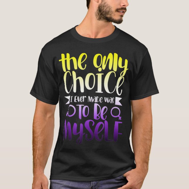 Camiseta LGBTQ Queer Nonbinary Identity Androgynous Non Bin (Frente)