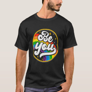 Camiseta LGBTQ Seja Engraçado Você Orgulho gay LGBT Ally Ra