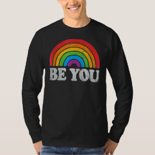 Camiseta Lgbtq Seja Você Orgulho gay Mês Lgbt Sinalizador A