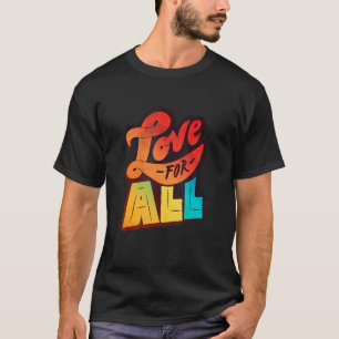 Camiseta Lgbtq+ Suporte a Amor para Todos Os Halftons Editi