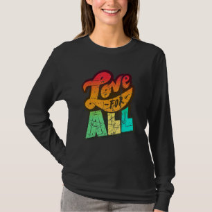 Camiseta Lgbtq+ Suporte A Amor Para Todos Os Vintage Editio