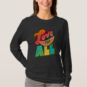 Camiseta Lgbtq+ Suporte ao Love para All Color Edition