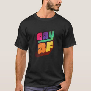 Camiseta Lgbtq+ Suporte Gay Af Halftone Edition 1