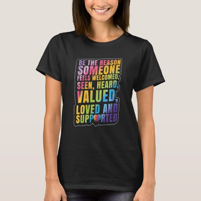 Camiseta LGBTQ Support LGBT Pride Month (Frente)