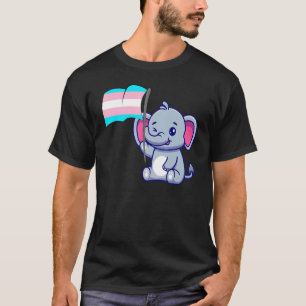 Camiseta Lgbtq Transexual De Elefante Transgênero