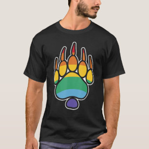 Camiseta LGBTQ Urso Lésbico Gay do Orgulho Arco-Íris