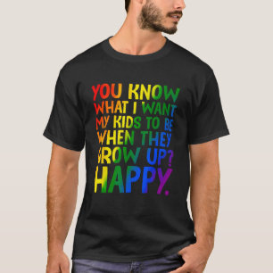 Camiseta LGBTQ Você Conhece o Rainbow LGBT O que eu quero O
