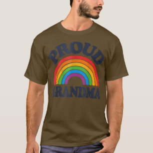 Camiseta LGBTQ Vovó Orgulho gay LGBT Ally Rainbow Mo