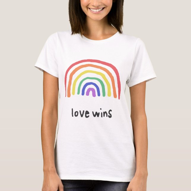 Camiseta LGBTQA+ ORGULHO [O Amor vence] (Frente)
