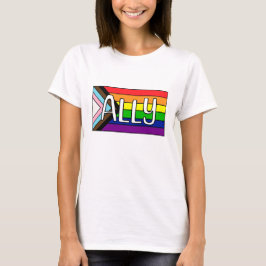 Camiseta LGBTQIA+ Ally | Sinalizador arco-íris
