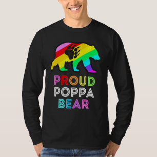 Camiseta Lgbtqia Ortopolda Poppa Urso Arco-Íris Orgulho gay