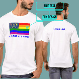 Camiseta LGBTQIA Pride EUA