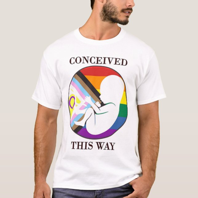Camiseta LGBTQIA+ Pro Life T Shirt (Frente)