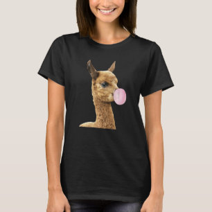 Camiseta Lhama Alpaca Chiclete de Borracha Vida de Fazendei