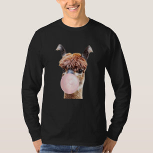 Camiseta Lhama Alpaca Chiclete de Borracha Vida de Fazendei