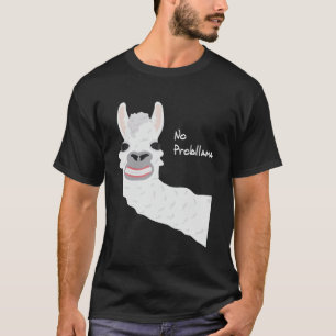 Camiseta Lhama Alpaca Engraçada Presente Llama Sem Prob Par