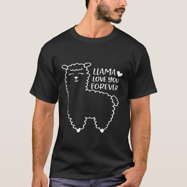 Camiseta Lhama Ama Você Para Sempre (Frente)