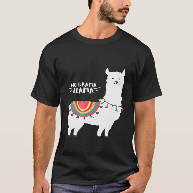 Camiseta Lhama Bonito Sem Drama (Frente)