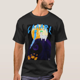 Camiseta lhama com chapéus Carl Halloween Edit o que você 